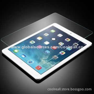 2014 New Hot Sale Tempered Glass Screen Protector for iPad with 9 Hours Hardness